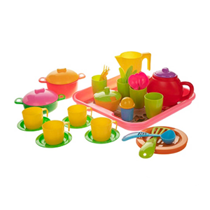 اسباب بازی آشپزخانه کلبه 45 پارچه زرین تویز ZARRIN TOYS_اسباب بازی لوازم خانگی